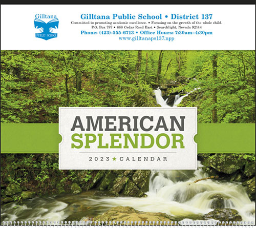 American Splendor Spiral Bound Wall Calendar for 2023